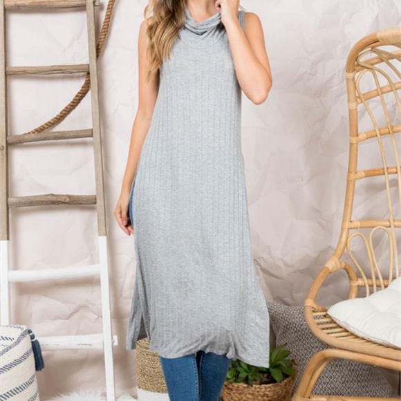#17 Heathered grey tunic top - Picture 7 of 9